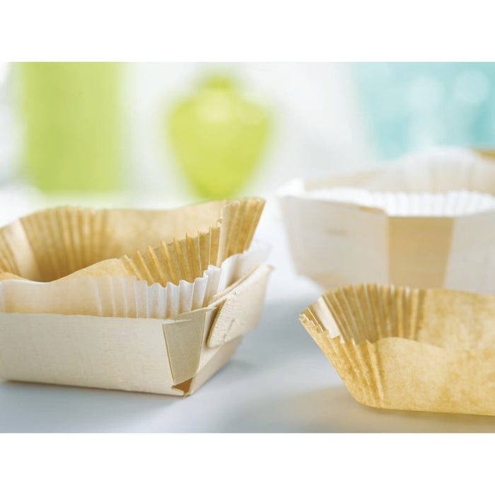 Moule "Juliette" en bois avec caissette papier 190x105mm H60mm 750ml - 80Pcs