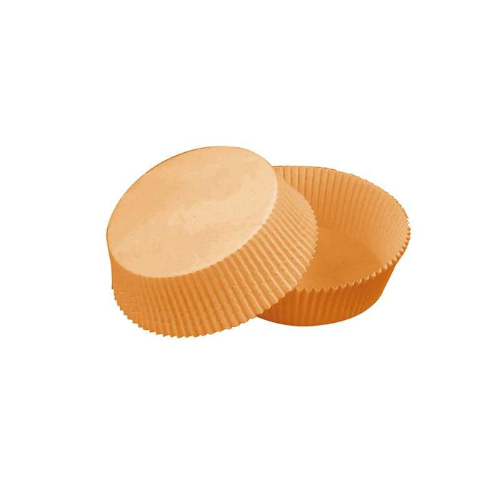 Caissette de cuisson ronde en papier siliconé brun Ø55mm H41mm - 100Pcs