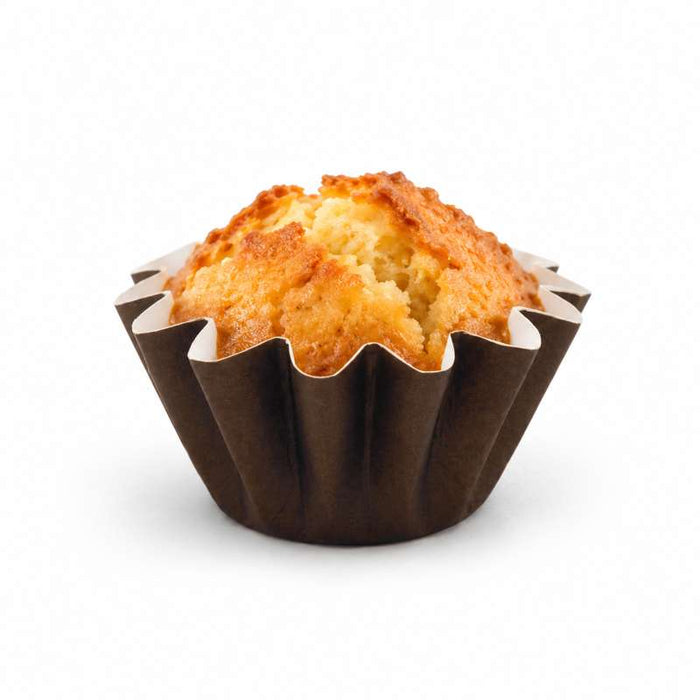Caissette de cuisson en forme d'étoile, papier brun Ø80mm H65mm - 165Pcs
