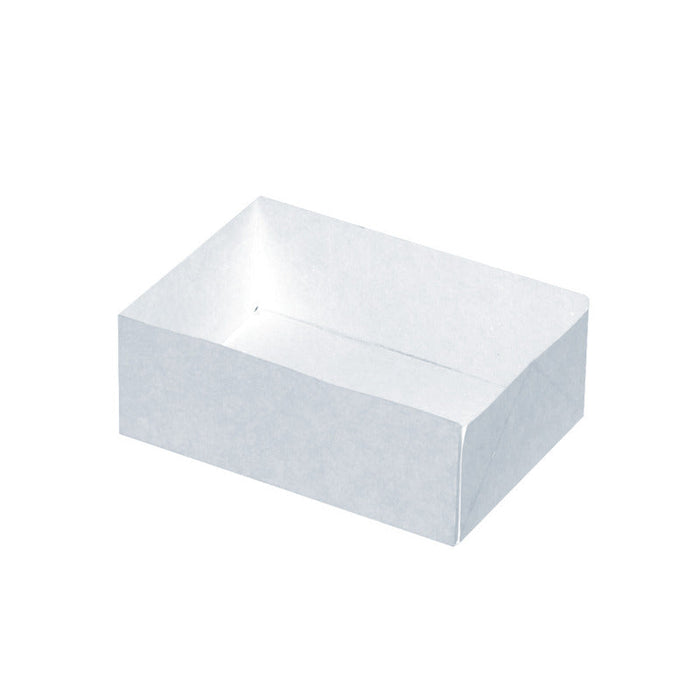Caja pastelera blanca sin tapa 140x100mm A50mm - 100Uds