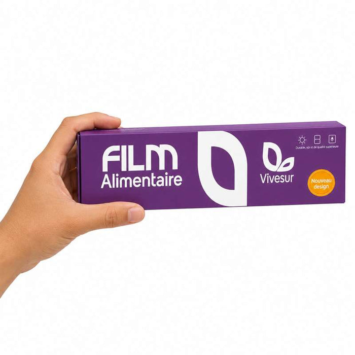 Film alimentaire étirable PVC en boîte distributrice Zip Cut 300mm x 300m - 6Pcs