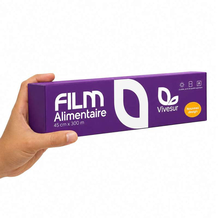 Film étirable PVC en boîte distributrice Zip Cut 450mm x 300m - 6Pcs