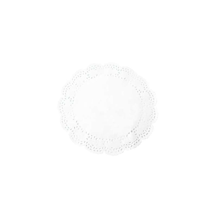 Napperon dentelle ovale en papier blanc 164x230mm - 250Pcs
