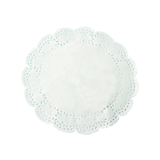 Dentelle papier blanc ronde - 250Pcs