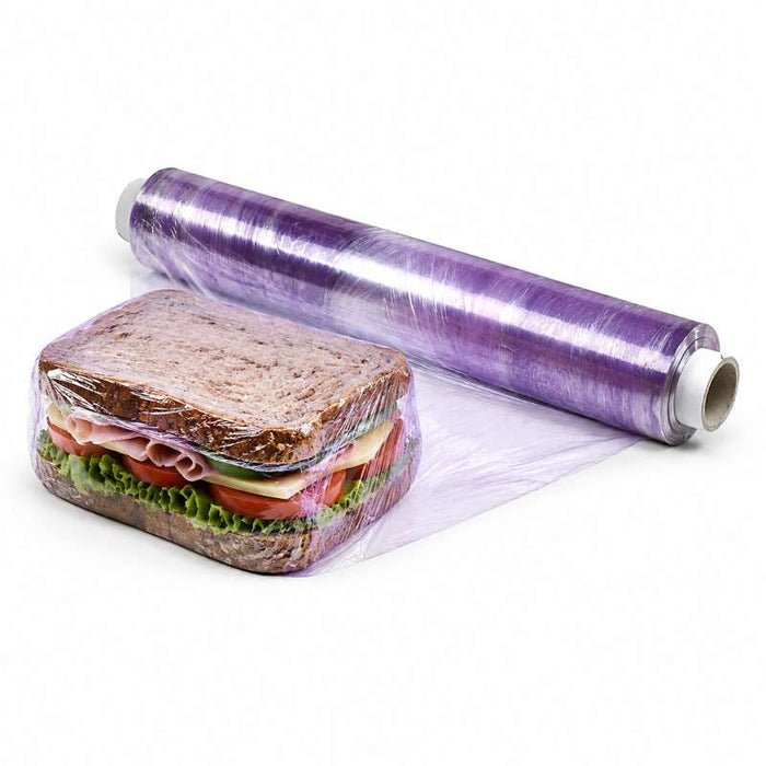 Film alimentaire étirable PVC en rouleau 300mm x 300m - 4Pcs