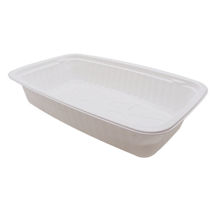 Bac traiteur format GN 1/4 blanc thermoformé, scellable 265x162mm H58mm 1500ml - 360Pcs