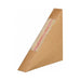 Triangle sandwich kraft simple à fenêtre  26x123mm H123mm-500Pcs