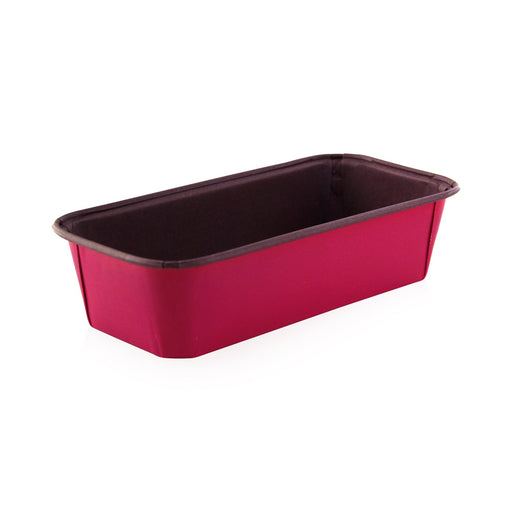 Moule de cuisson papier kraft rose rectangulaire  193x93mm H50mm 750ml-200Pcs