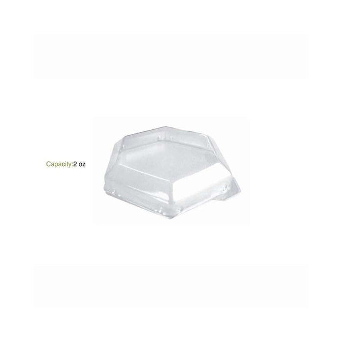 Couvercle PET transparent "Deva"  100x50mm H27mm-600Pcs