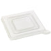 Couvercle Zeno transparent plat et carré en plastique PET 75x75mm H6mm-600Pcs