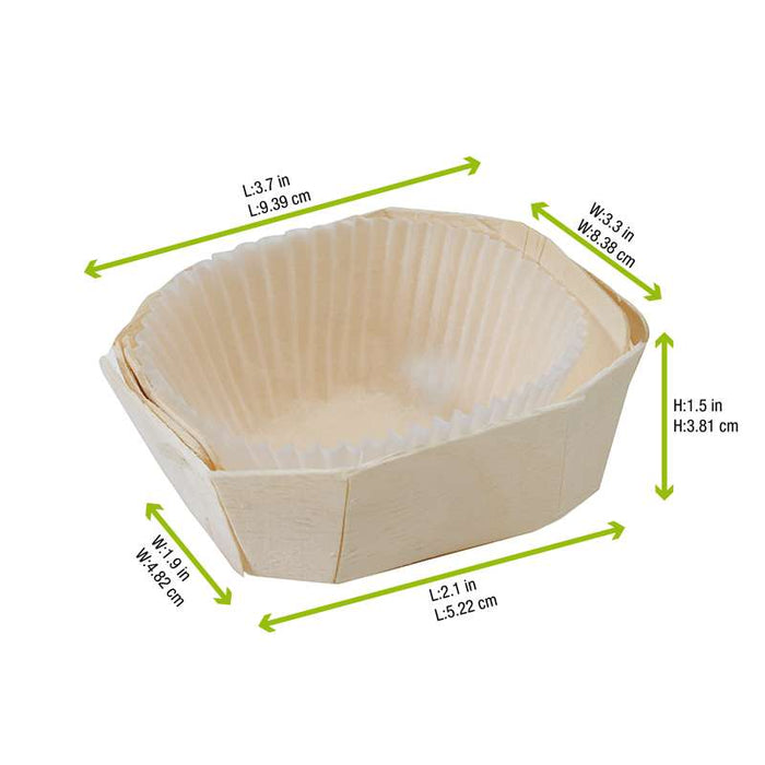 Moule de cuisson bois rond-300Pcs