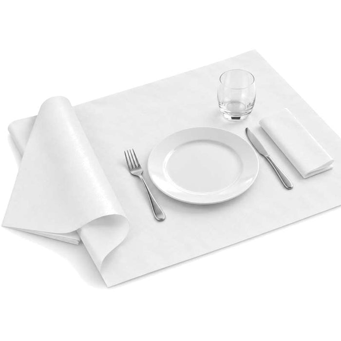Nappe en papier blanc livrée pliée 800x1200mm - 200Pcs
