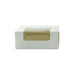Boîte pâtissière carton blanc avec couvercle attaché à fenêtre 100x100mm H40mm - 420Pcs