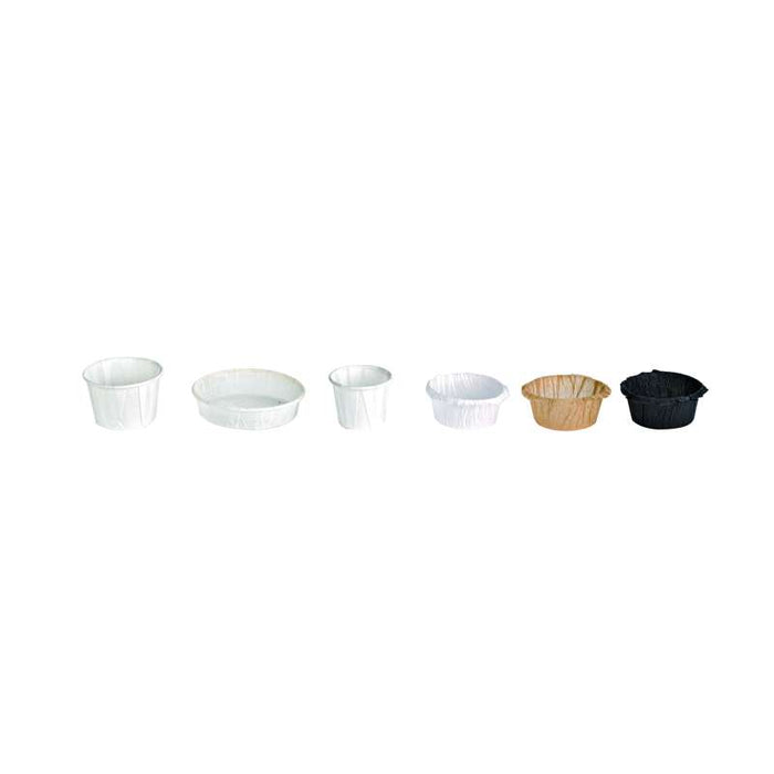 Pot papier plissé blanc  H28mm 14ml - 5000Pcs