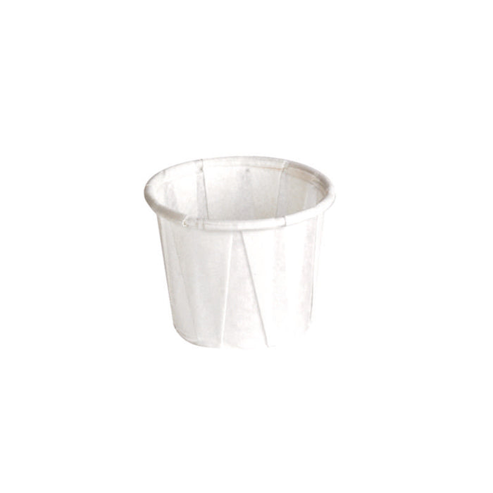 Pot papier plissé blanc  H28mm 14ml - 5000Pcs