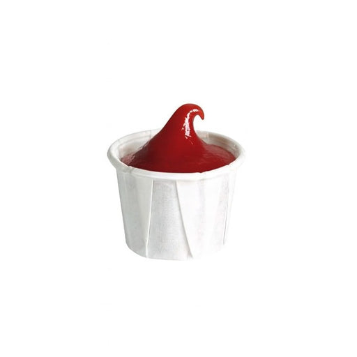 Pot papier plissé blanc  H28mm 14ml - 5000Pcs