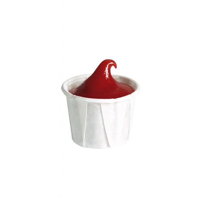 Pot papier plissé blanc  H28mm 14ml - 5000Pcs
