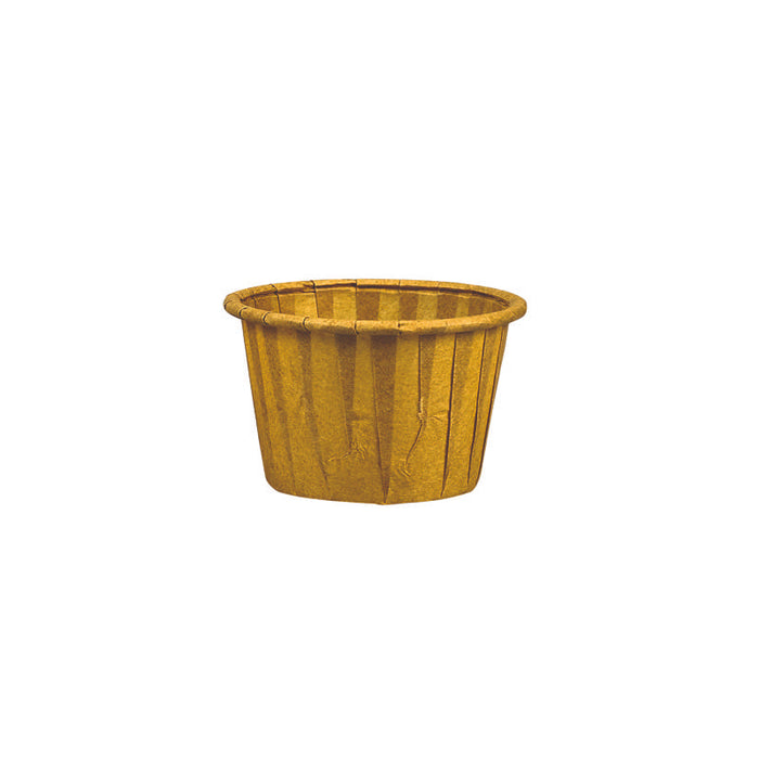 Pot plissé en papier kraft avec boîte distributrice Ø44mm H28mm 30ml - 5000Pcs