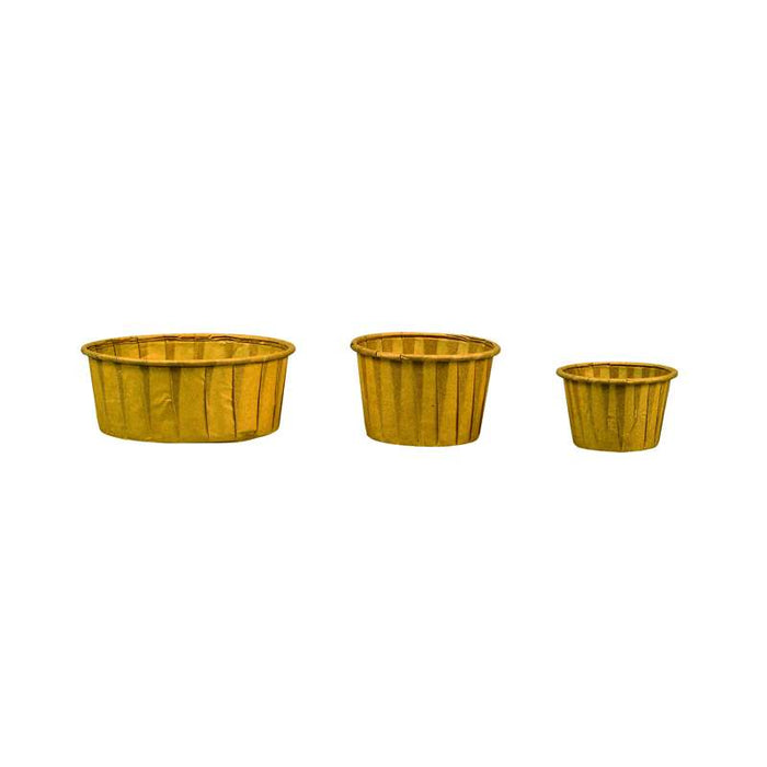 Pot plissé en papier kraft avec boîte distributrice Ø44mm H28mm 30ml - 5000Pcs