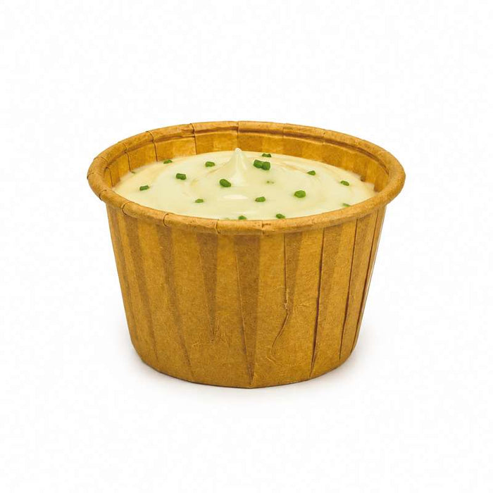 Pot plissé en papier kraft avec boîte distributrice Ø44mm H28mm 30ml - 5000Pcs