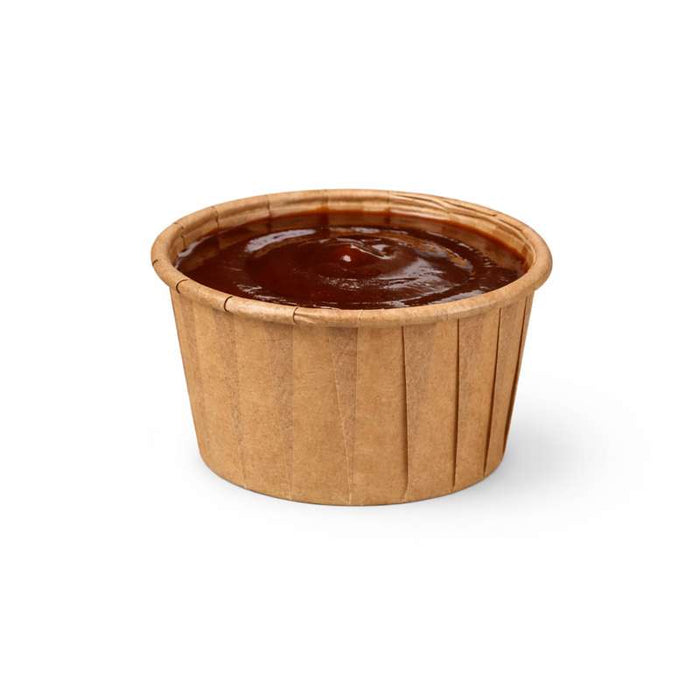 Pot plissé en papier kraft avec boîte distributrice Ø54mm H35mm 60ml - 5000Pcs