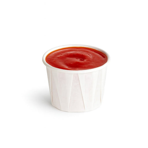 Pot papier plissé blanc   H26mm 75ml - 5000Pcs