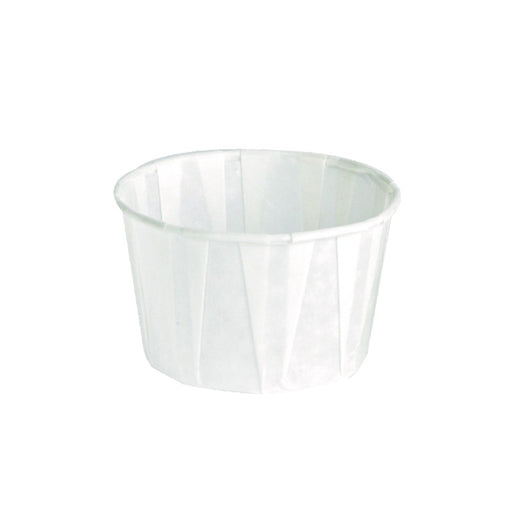 Pot papier plissé blanc   H26mm 75ml - 5000Pcs