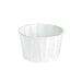 Pot papier plissé blanc   H26mm 75ml - 5000Pcs