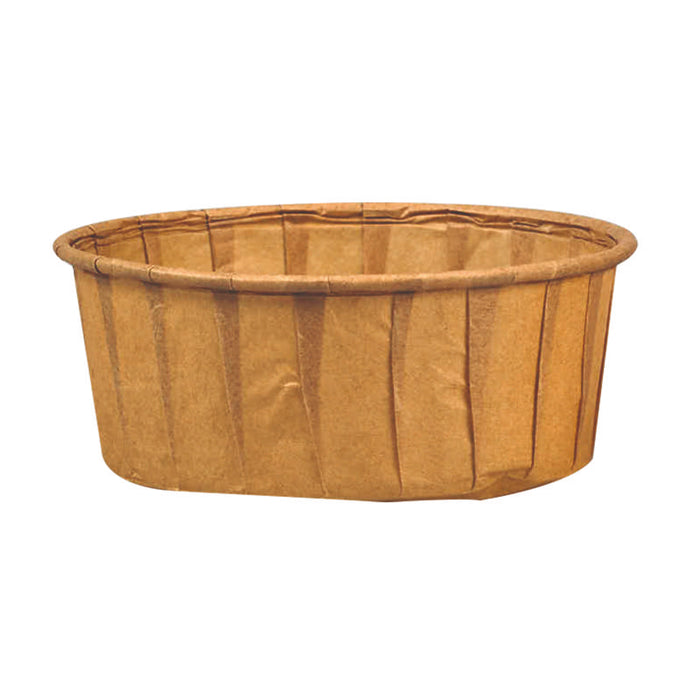 Pot plissé en papier kraft en boîte distributrice Ø75mm H30mm 120ml - 5000Pcs