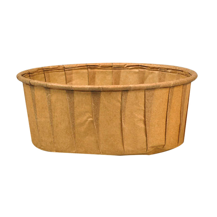 Pot papier plissé kraft avec Boite distributrice   H30mm 120ml - 5000Pcs