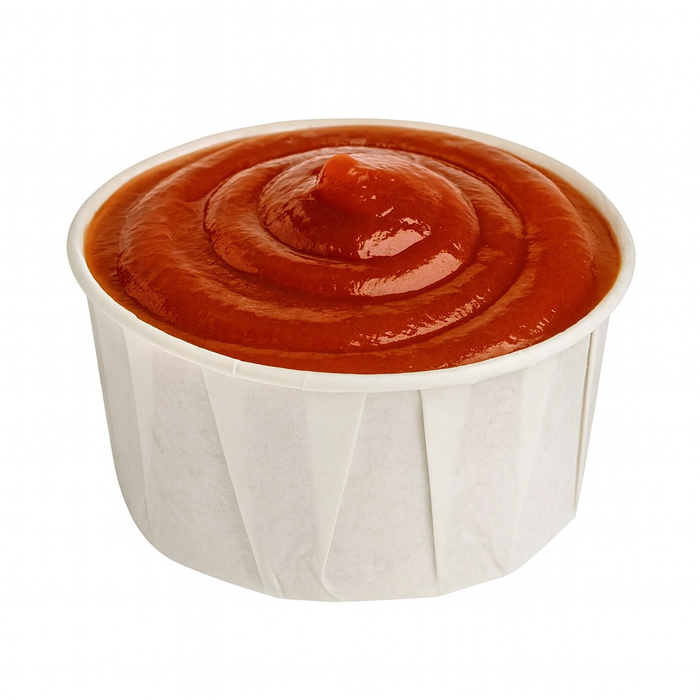 Pot papier plissé blanc  H40mm 150ml-5000Pcs
