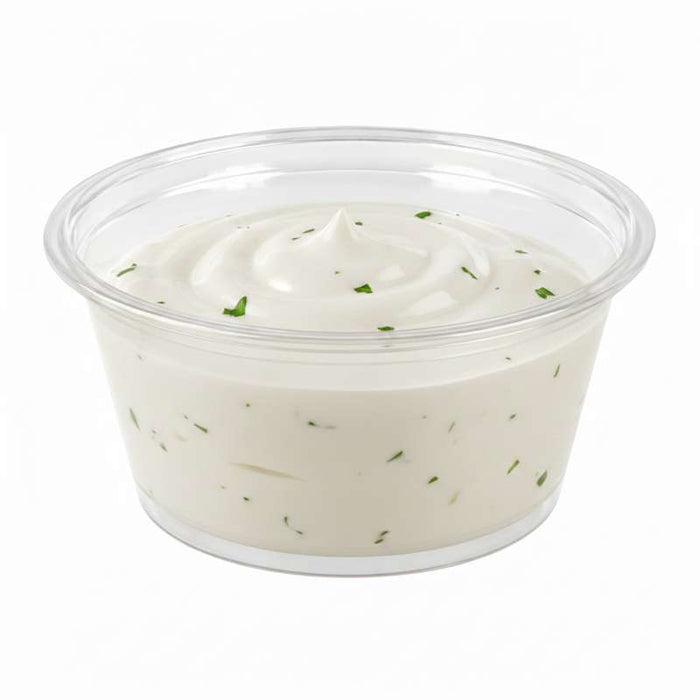 Pot rond à sauce en PET transparent Ø62mm H32mm 60ml - 2500Pcs