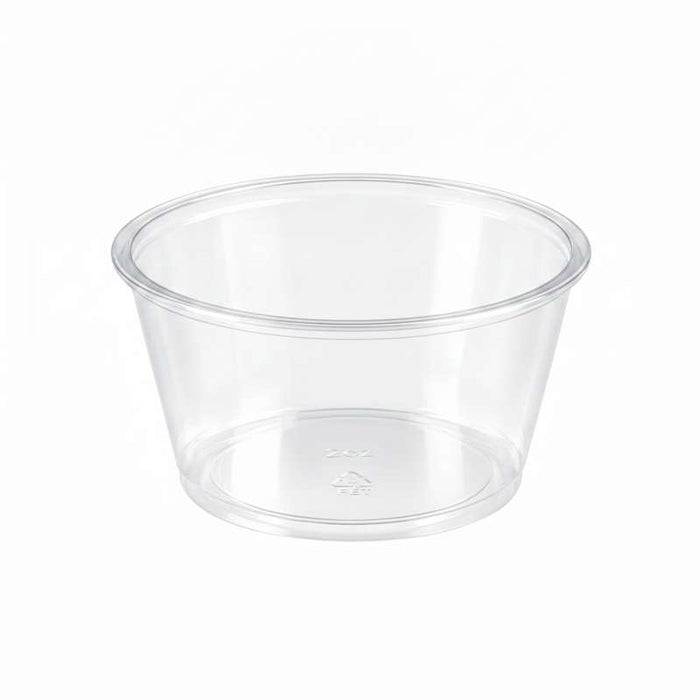 Pot plastique PET transparent  H33mm 100ml-2500Pcs