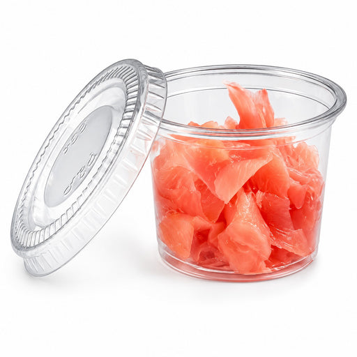 Couvercle transparent plat en plastique PET-5000Pcs