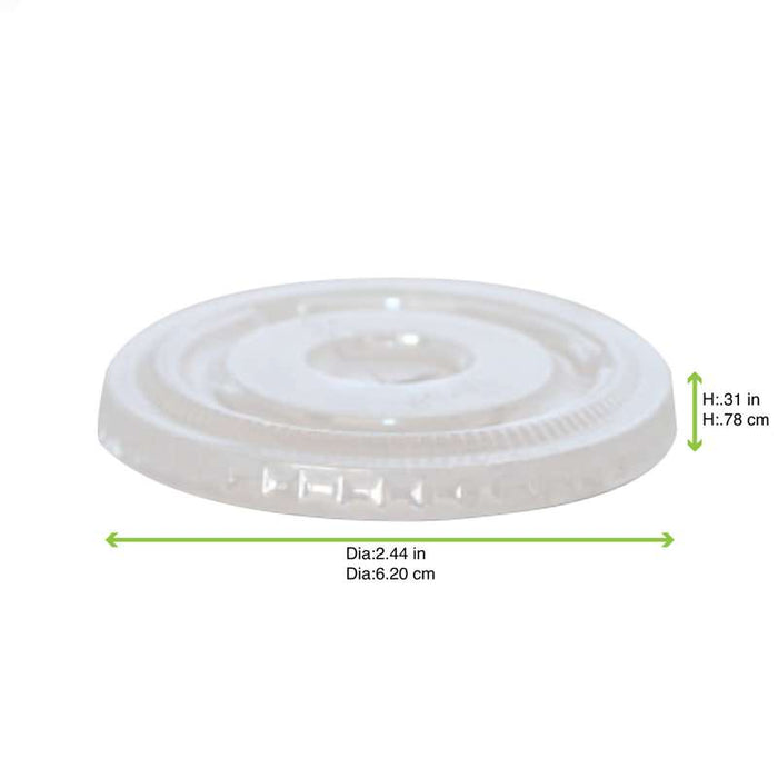 Couvercle transparent plat en plastique PET-2500Pcs