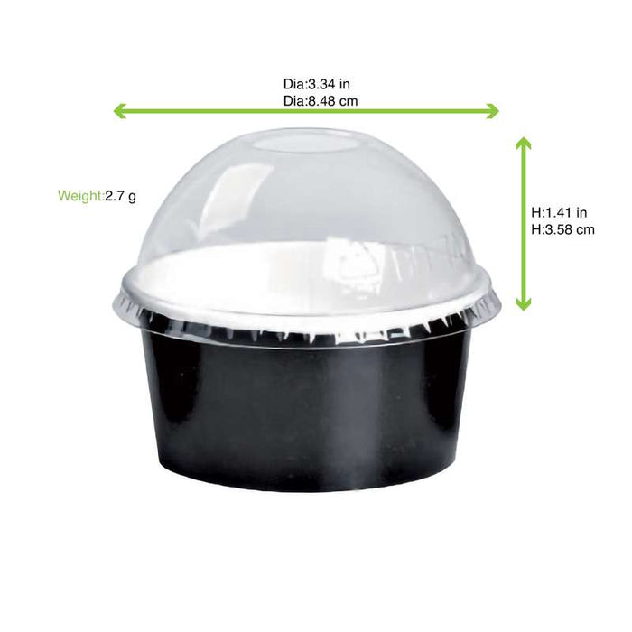 Couvercle dôme transparent en plastique PET  H36mm-1000Pcs