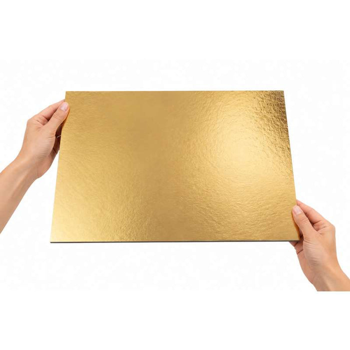 Plaque carton rectangulaire double face or noir  300x400mm-25Pcs