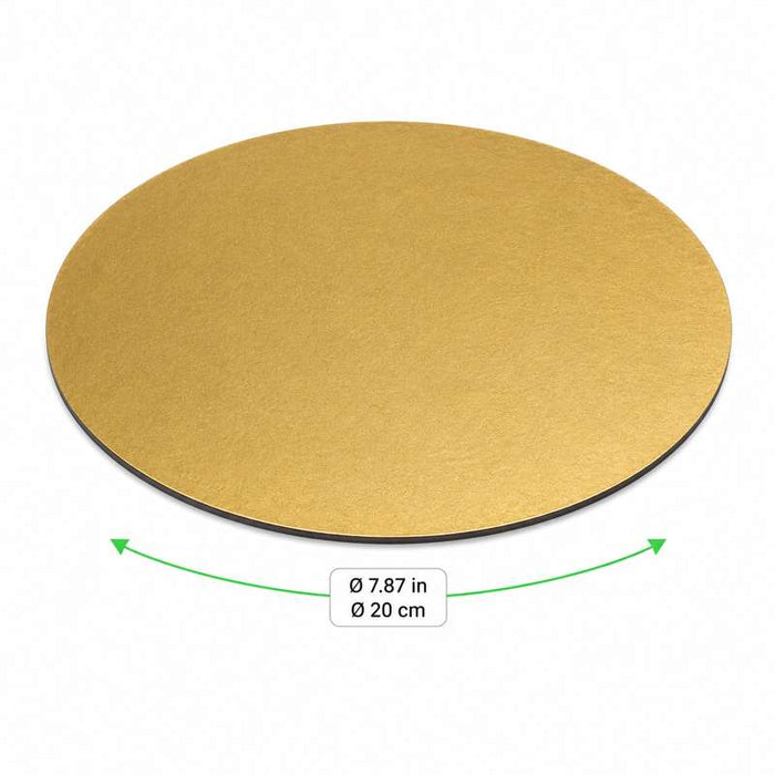 Disque en carton or et noir double face Ø200mm - 100Pcs