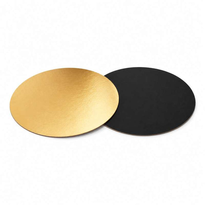 Disque carton or et noir double face Ø240mm - 100Pcs