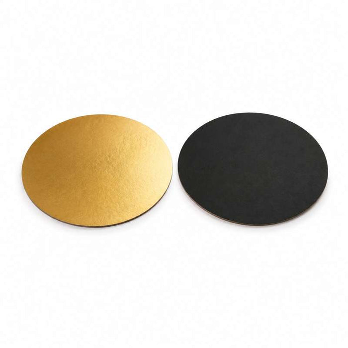Disque en carton or et noir réversible Ø260mm - 100Pcs