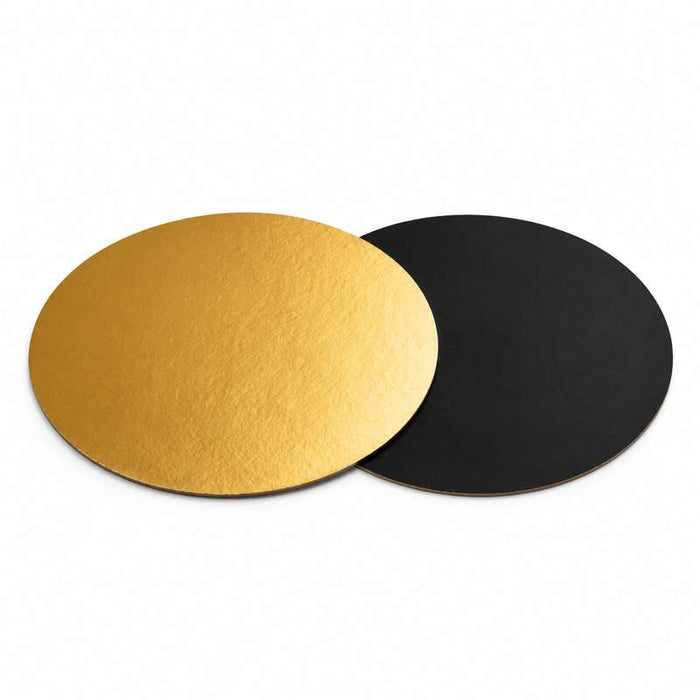 Disque en carton double face or et noir Ø280mm - 100Pcs