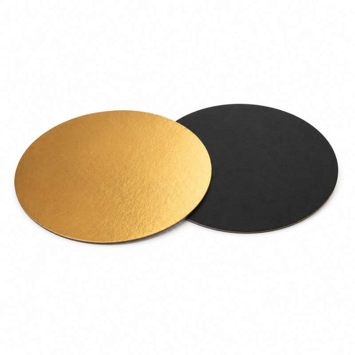 Rond en carton double face or et noir Ø320mm - 100Pcs