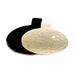 Rond avec languette carton double face or noir-200Pcs