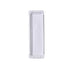 Plato rectangular de cartón reciclado blanco 230x80mm - 250Uds