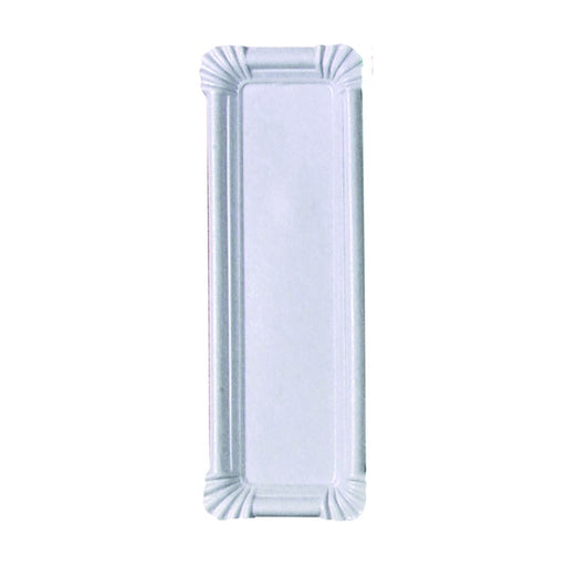 Assiette rectangulaire en carton recyclé blanc  230x80mm-2000Pcs