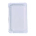 Assiette rectangulaire en carton vierge blanc 150x90mm-3000Pcs