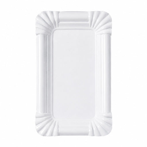 Assiette rectangulaire en carton blanc 160x105mm-2000Pcs
