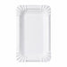 Assiette rectangulaire en carton blanc 160x105mm-2000Pcs
