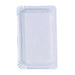 Assiette rectangulaire en carton recyclé blanc  175x110mm-2500Pcs