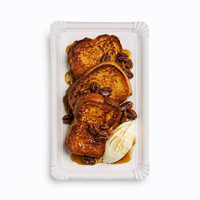 Assiette rectangulaire en carton recyclé blanc  330x190mm-250Pcs